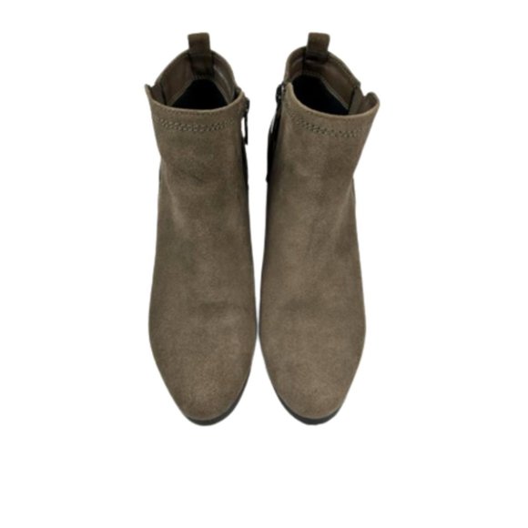 Blondo Taupe Idra Waterproof Suede Ankle Booties 8 - Picture 8 of 12